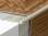 Schodová lišta pre obloženie schodov Küberit 870 Imitácia nerezu F2 do 2,5 mm