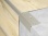 Schodová lišta pre obloženie schodov Küberit 835 Imitace nerezi F2 do 5,5 mm
