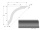 Profil a rozmery stropnej lišty Orac CX128