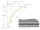 Profil a rozmery stropnej polyuretánovej lišty C301