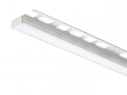 Hliníkový profil pre LED pásky Prolight LLA/20/10 elox Strieborný