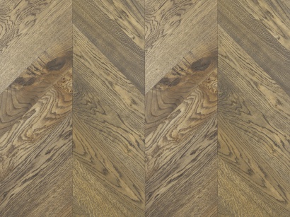 Postaršená drevená podlaha Chevron Pelgrim Elegance Šedá 2012