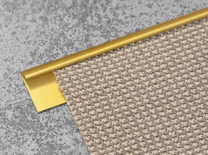 Ukončovací profil pre koberce Profilitec Carpetec MD F Zlatý do 8 mm