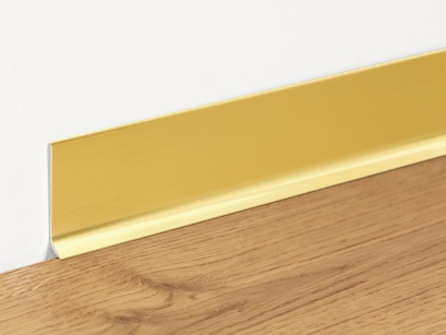 Hliníková soklová lišta Baseboard BA AOSB Zlatá brúsená 45 mm